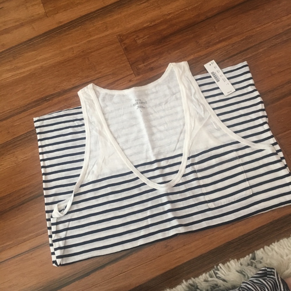 J Crew NWT striped tank top